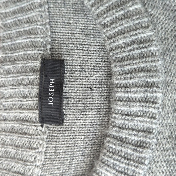 HP. Joseph Asymmetric Waist Drop Midi Dress In Grey - Picture 11 of 14